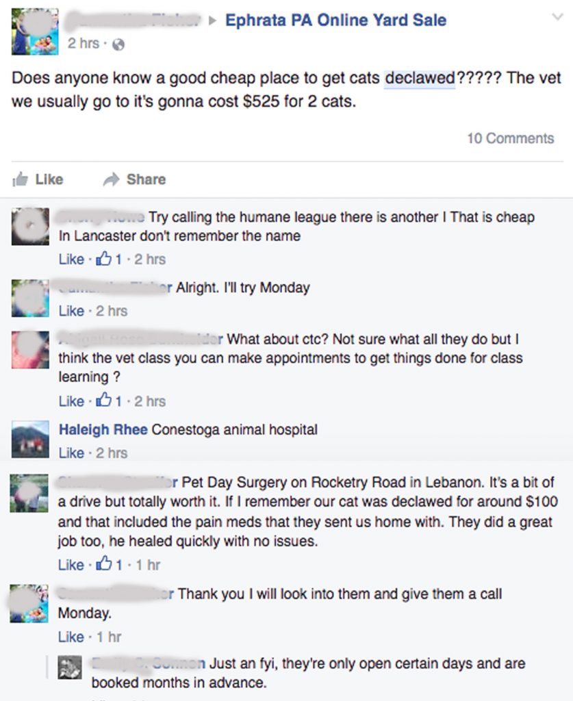 Pet Day Cheap Declaw comments