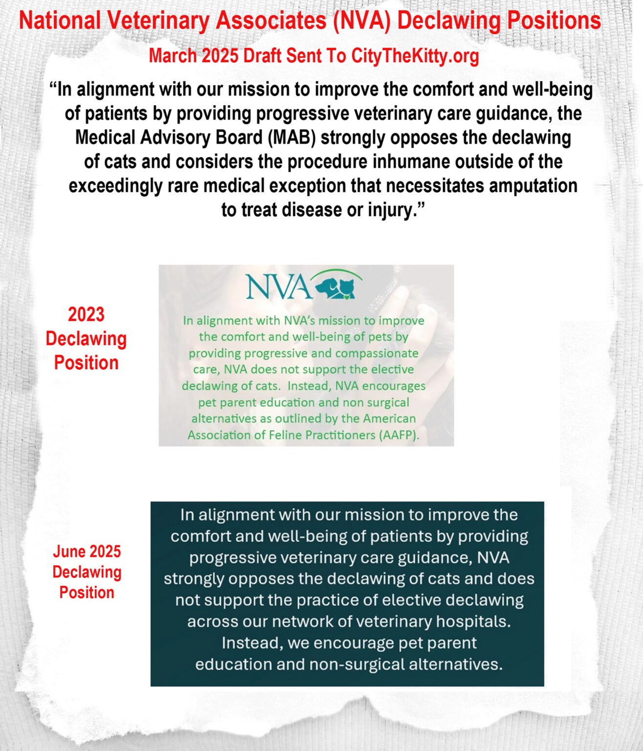 Vet Operating Declaw National Veterinary Associates (NVA) Calls Declawing Inhumane and ...